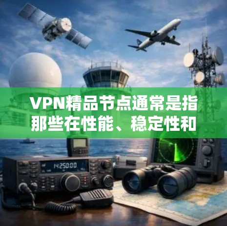 VPN精品节点通常是指那些在性能、稳定性和隐私保护方面表现优异的VPN服务器节点。选择一个好的VPN服务和靠谱的节点对于确保网络安全和加密通信非常重要。以下是一些关于VPN精品节点的建议和推荐 VPN精品节点通常是指那些在性能、稳定性和隐私保护方面表现优异的VPN服务器节点。选择一个好的VPN服务和靠谱的节点对于确保网络安全和加密通信非常重要。以下是一些关于VPN精品节点的建议和推荐